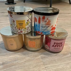 5 used Bath & Bodywork’s Candles